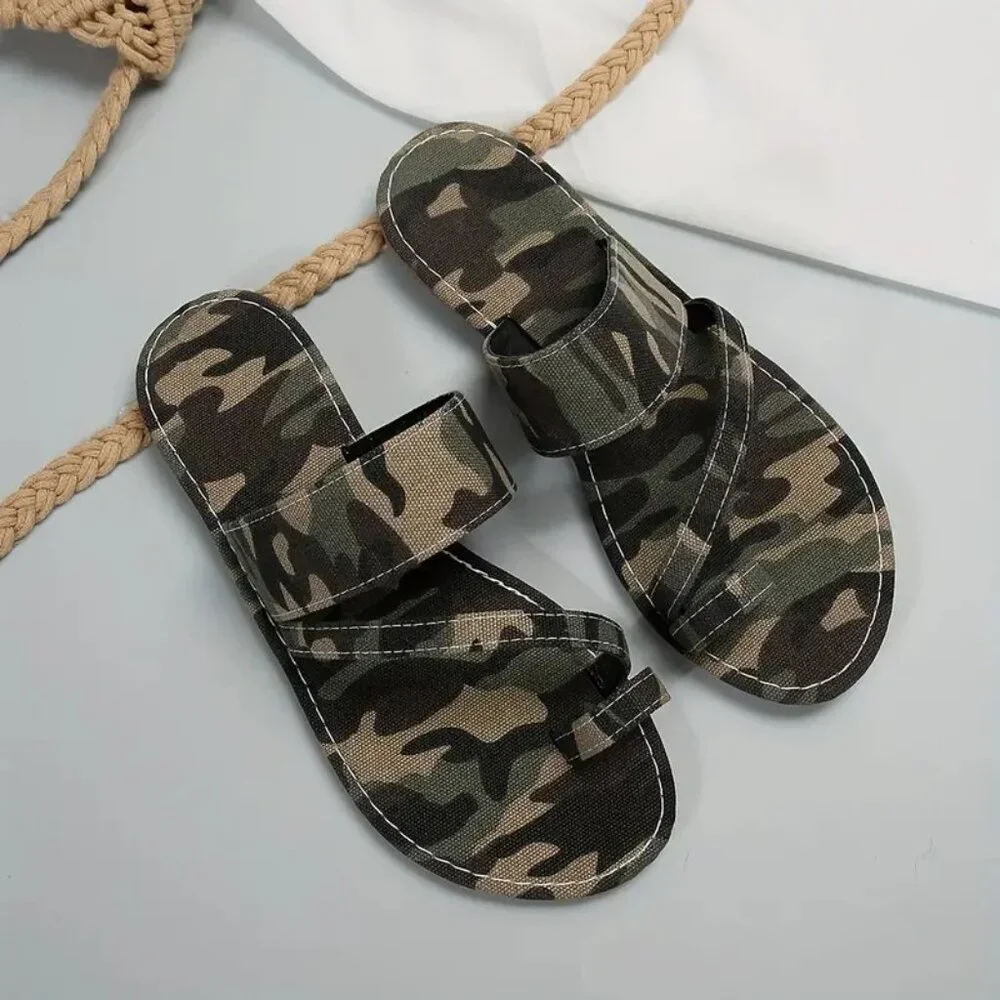 Camo Sandals (COLOR: ARMY GREEN)